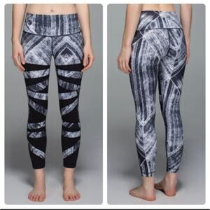 Lululemon High Times Pant - Heat Wave White Black